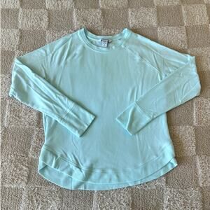ATHLETA Aqua Light weight Long Sleeve Sweater Shirt Top Girls small